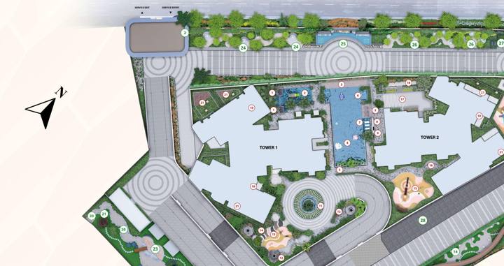 Ruchira The Rise master plan, 4 acres at Budigere Cross